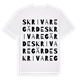 Skrivaregärde ordlek t-shirt
