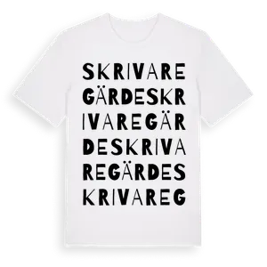 Skrivaregärde ordlek t-shirt – ekologisk bomull t-shirt från Pinshirt