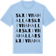 Blue Soul t-shirt med Skrivnahallar ordlek t-shirt