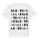 Skrivnahallar ordlek t-shirt