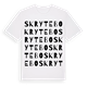 White t-shirt med Skrytebo ordlek t-shirt