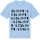 Blue Soul t-shirt med Skumprike ordlek t-shirt