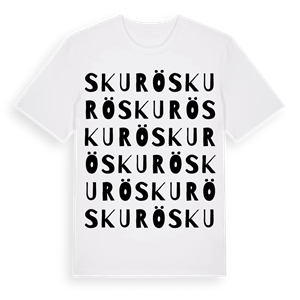 Skurö ordlek t-shirt – ekologisk bomull t-shirt från Pinshirt