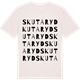 Vintage White t-shirt med Skutaryd ordlek t-shirt
