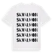 White t-shirt med Skvalmon ordlek t-shirt