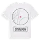 White t-shirt med Skvalmon t-shirt