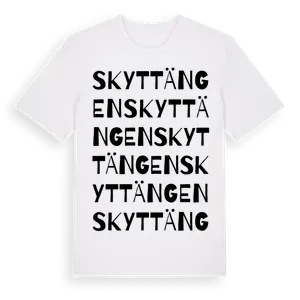 Skyttängen ordlek t-shirt – ekologisk bomull t-shirt från Pinshirt