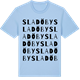 Blue Soul t-shirt med Sladö By ordlek t-shirt