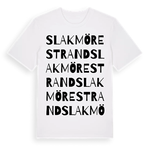 Slakmöre strand ordlek t-shirt – ekologisk bomull t-shirt från Pinshirt