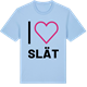 Blue Soul t-shirt med Jag älskar Slät t-shirt stort tryck