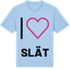 Blue Soul t-shirt med Jag älskar Slät t-shirt stort tryck