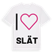Jag älskar Slät t-shirt stort tryck