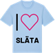 Blue Soul t-shirt med Jag älskar Släta t-shirt stort tryck