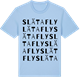 Blue Soul t-shirt med Slätafly ordlek t-shirt