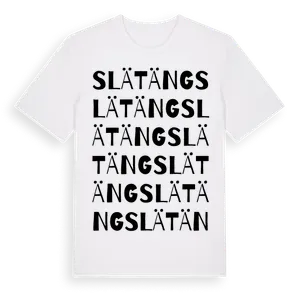 Slätäng ordlek t-shirt – ekologisk bomull t-shirt från Pinshirt