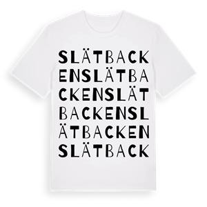 Slätbacken ordlek t-shirt – ekologisk bomull t-shirt från Pinshirt