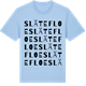Blue Soul t-shirt med Slätefloe ordlek t-shirt