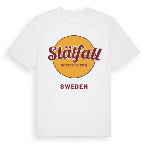 Slätfall cirkel t-shirt – ekologisk bomull t-shirt från Pinshirt
