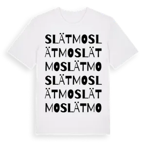 Slätmo ordlek t-shirt – ekologisk bomull t-shirt från Pinshirt
