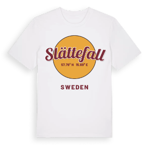 Slättefall cirkel t-shirt – ekologisk bomull t-shirt från Pinshirt
