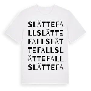 Slättefall ordlek t-shirt – ekologisk bomull t-shirt från Pinshirt
