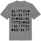 Mid Heather Gray t-shirt med Slättemossa ordlek t-shirt