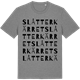 Mid Heather Gray t-shirt med Slåtterkärret ordlek t-shirt