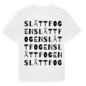 Slättfogen ordlek t-shirt – ekologisk bomull t-shirt från Pinshirt