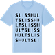 Blue Soul t-shirt med Slisshult ordlek t-shirt