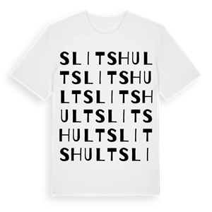 Slitshult ordlek t-shirt – ekologisk bomull t-shirt från Pinshirt
