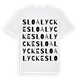Sloalycke ordlek t-shirt