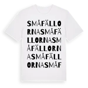 Småfällorna ordlek t-shirt – ekologisk bomull t-shirt från Pinshirt