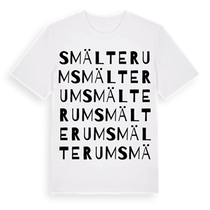 Smälterum ordlek t-shirt – ekologisk bomull t-shirt från Pinshirt