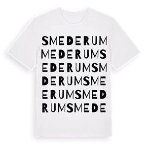 Smederum ordlek t-shirt – ekologisk bomull t-shirt från Pinshirt