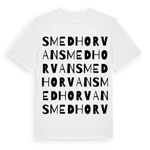 Smedhorvan ordlek t-shirt – ekologisk bomull t-shirt från Pinshirt