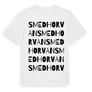 Smedhorvan ordlek t-shirt – ekologisk bomull t-shirt från Pinshirt