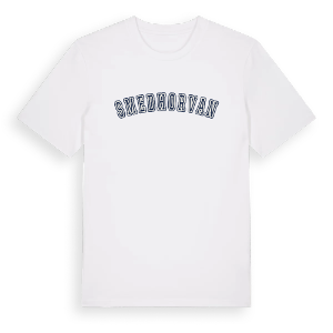 Smedhorvan college t-shirt – ekologisk bomull t-shirt från Pinshirt