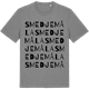 Mid Heather Gray t-shirt med Smedjemåla ordlek t-shirt