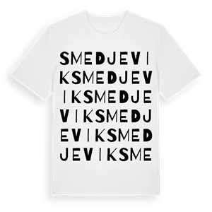 Smedjevik ordlek t-shirt – ekologisk bomull t-shirt från Pinshirt