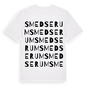 Smedserum ordlek t-shirt – ekologisk bomull t-shirt från Pinshirt
