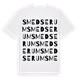 White t-shirt med Smedserum ordlek t-shirt