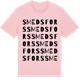 Pink Cotton t-shirt med Smedsfors ordlek t-shirt