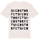 Vintage White t-shirt med Smedstorpet ordlek t-shirt