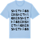 Blue Soul t-shirt med Smethägnen ordlek t-shirt
