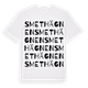 White t-shirt med Smethägnen ordlek t-shirt