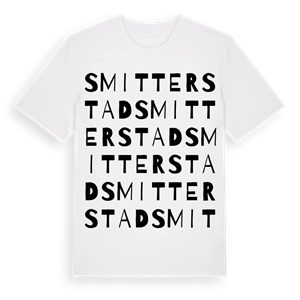 Smitterstad ordlek t-shirt – ekologisk bomull t-shirt från Pinshirt