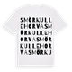 Smörkullehorva ordlek t-shirt