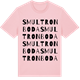 Pink Cotton t-shirt med Smultronboda ordlek t-shirt
