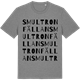 Mid Heather Gray t-shirt med Smultronfällan ordlek t-shirt