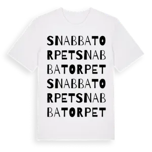 Snabbatorpet ordlek t-shirt – ekologisk bomull t-shirt från Pinshirt